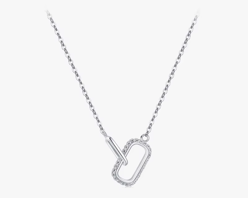 925 Sterling Siber Rose Link Chain Kette