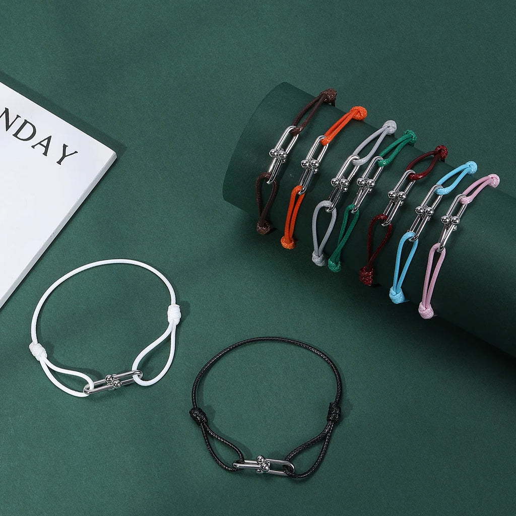 Avessa MEN Braided Buckle Bracelet 