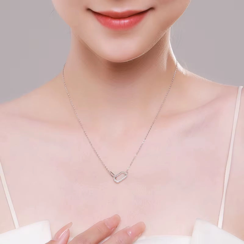 925 Sterling Siber Rose Link Chain Kette